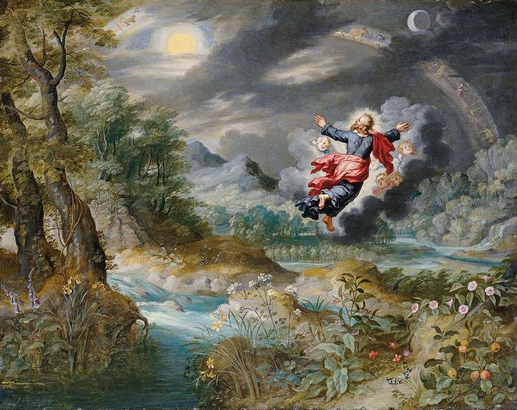 Jan Brueghel the Younger God creating the Sun, the Moon and the Stars China oil painting art